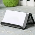 thumbnail image 5 of Yuehao Metal Mesh Business Card Holder, 5-Pack Desktop Card Display and Storage Rack for Office and Home, Durable and Breathable Card Organizer for Desks, Convenient Card Retrieval (Black), 5 of 5