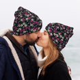 thumbnail image 5 of Yiaed Daisies Flowers Print Winter Beanie for Men Women, Fleece Lined Beanie Soft Warm Knit Hat Ski Stocking Cuffed Ca, 5 of 6