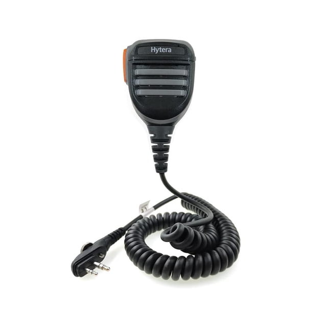 Micrófono Altavoz Portátil ANYSECU Negro IP54 para Radio Bidireccional Hytera