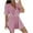 Pinks, variant on Short Sleeve Rompers for Women Wrap V-Neck Wide Leg Shorts Women's Jumpsuits Summer Beach Vacation New Beige XL
