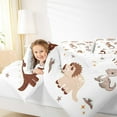 thumbnail image 4 of Manfei Kawaii Dinosaur 2pcs Bedding Comforter Set,Cartoon Dino Twin Comforter Sets,Rainbow Stars Bedding Set,Microfiber Cute Room Decorative,Reversible, 4 of 8