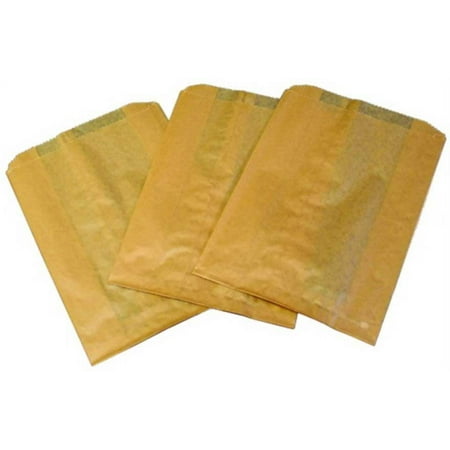 Hospital Specialty Company Kraft Waxed Feminine Hygiene Disposal Bag with Gusset, 7.5 x 10 x 3 inch -- 1000 per case.