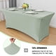 thumbnail image 2 of Mantel Obstal verde salvia rectangular de 6 pies de spandex, 2 of 8