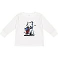 thumbnail image 3 of Inktastic US Flag Westie Boys or Girls Long Sleeve Toddler T-Shirt, 3 of 5