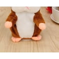 thumbnail image 3 of Hámster de peluche que habla, graba y asiente, 15 x 9 cm, 3 of 5