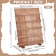 thumbnail image 2 of Exhibidor de pendientes de 5 niveles, estantes extraíbles de madera para joyería., 2 of 9