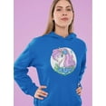 thumbnail image 2 of Unicorn  With Long Mane  Hoodie Women -Image by Shutterstock, Female Small, 2 of 4