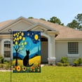 thumbnail image 2 of Amhnf Starry Night Cat Garden Flag For Home Outdoor Garden Yard Decor 12x18 inch, 2 of 5