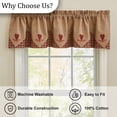thumbnail image 5 of Park Designs Red Sturbridge Heart Embroidered Point Valance, 5 of 6