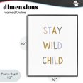 thumbnail image 4 of Stupell Industries Contemporary Stay Wild Child Black Framed Giclee Art, 16 x 20, by Katie Griggs, 4 of 8