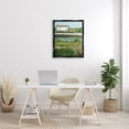 thumbnail image 2 of Stupell Rural Cottage Wildflowers Blooming Landscape Painting Black Floater Framed Art Print Wall Art, 2 of 6