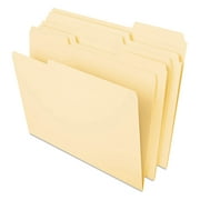 Universal Deluxe Heavyweight File Folders, 1/3-Cut Tabs, Legal Size, Manila, 50/Pack -UNV16420