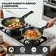 thumbnail image 5 of Juego de 15 Ollas y Sartenes de Acero Inoxidable, Batería de Cocina con Mango Desmontable, Sartenes Antiadherentes con Textura de Panal, Apto para Inducción, Gas, Horno y Lavavajillas, 5 of 8