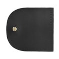 thumbnail image 1 of Housse de sac à rabat en cuir fendu avec boucle magnétique, pièces de sac à main faites à la main avec accessoires en bronze, 12,6 x 13,7 cm (noir), 1 of 4