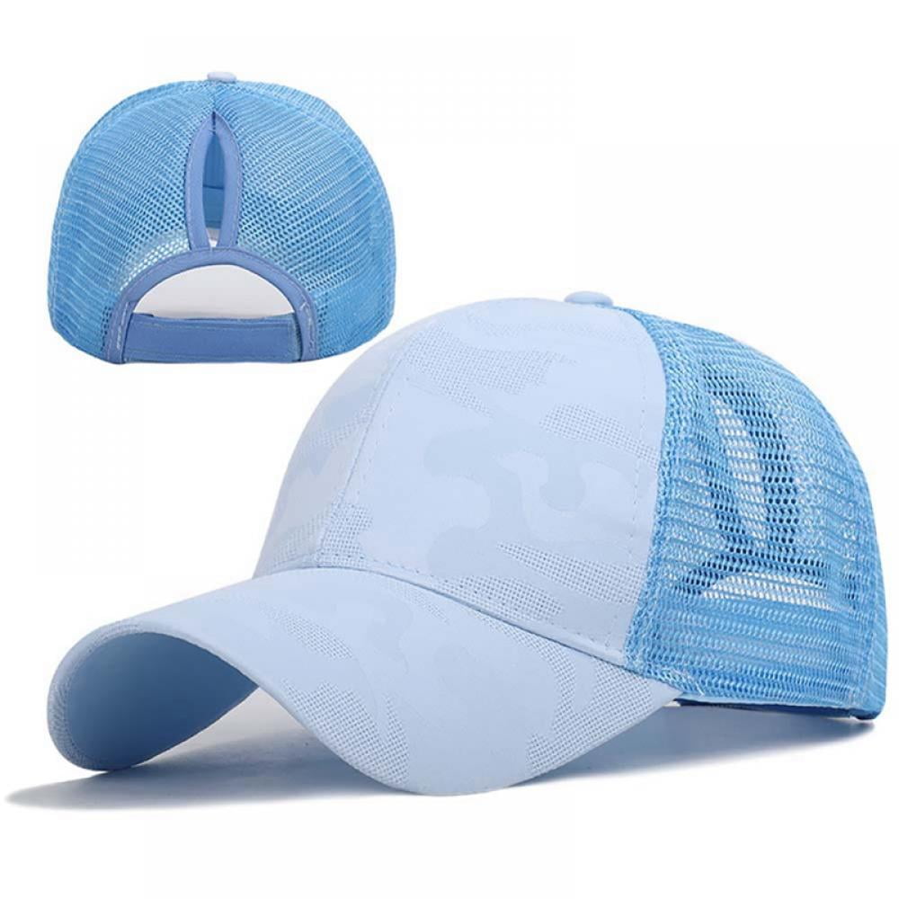 Baseball Cap Ponytail Hat Adjustable 