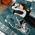 thumbnail image 4 of Erosebridal Football City Bed in a Bag Twin Size,American Football Sport Bed Set,Philadelphia Bedding Twin Size,Stylish Bedroom Decor Reversible,7 Pieces, 4 of 6