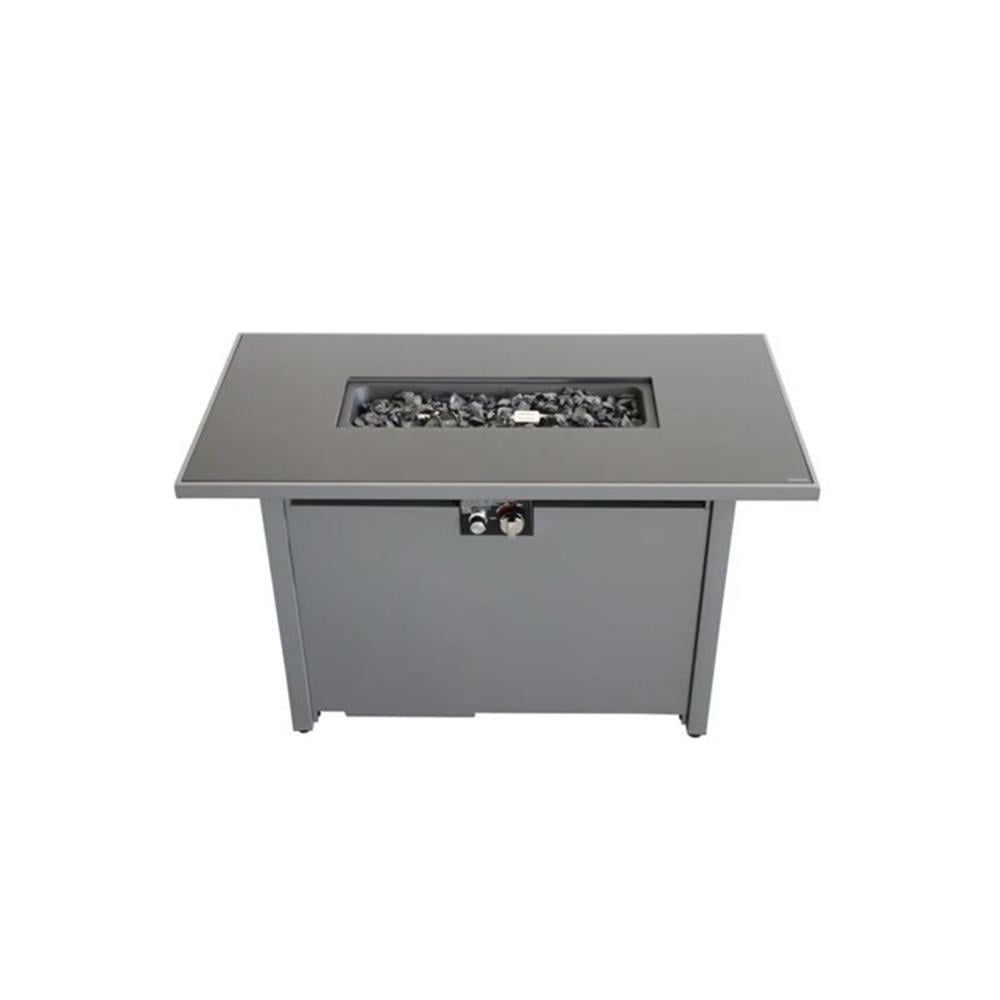 25'' H x 42'' W Steel Outdoor Fire Pit Table with Lid  Durable and Stylish