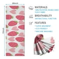 thumbnail image 2 of Strawberry Plants Fruit Heart White Pattern Hot Yoga Mat Towel Non Slip for Hot Yoga - Quick-Drying Yoga Mat Cover with 4 Corner Pockets with Travel Bag - Hot Yoga Towel Non Slip 70"x26", 2 of 6