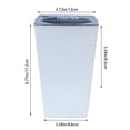 thumbnail image 2 of ACDANC 2Pcs Tall Tapered Planter - Plastic Square Plant Pots Tall Self Watering Indoor Outdoor for Patio Planter Pot Decorative Gardening & Home Decor Square, Blue, 2 of 7