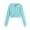 Light Blue, variant on cfhntfmh Hoodies for Teen Girls Zip up Sweatshirt Kids Long Sleeve Workout Jacket Toddler Crop Coats Clothes