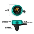 thumbnail image 3 of WIRESTER Green Bicycle Bell Aluminum Alloy Mini Bike Bell With Ring Horn Accessories for Adults Men Women Kids Girls and Boys -Black Cat Meows Records, 3 of 7