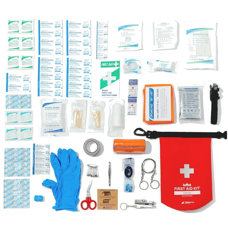 Emergency Survival Kit 50 Pc Survival Gear Tactical IFAK First Aid