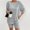 Grey, variant on Hauaitttt Womens 2 Piece Outfits Ribbed Short Sleeve Top and Shorts 2 Piece Loungewear Outfits with Pockets Swim Short Bottoms for Women Swimming Trunks for Women Womens Swimming Suits Swimming Suit