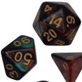 thumbnail image 1 of 7x Polyhedral Dices Smooth D4-D20 for Math d4 d8 Teaching Bar Table Board Games Red Green, 1 of 7