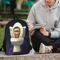 thumbnail image 6 of Skibidi Toilet Backpack, Large Capacity Backpack, 17 Inch Laptop Backpack for Daily College Work Travel, 6 of 9
