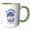 Green/White, variant on 3drose, Alabama State, the Usa. the Heart of Dixie. Established in 1819, 11oz Two-tone Black Mug