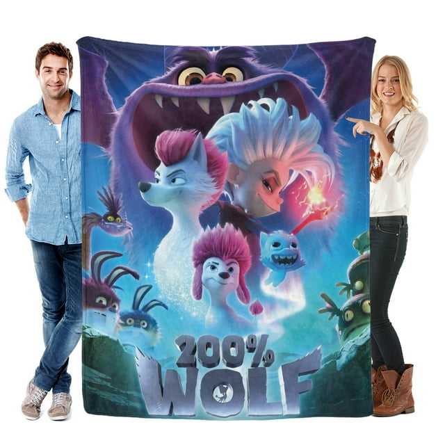 200% Lobo anti-pilling, suave, ligera, esponjosa y acogedora de lujo para hogar y cocina – Perfecta para niños y adultos,200X150cm