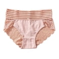 thumbnail image 4 of Blmnix High Waisted Women Panties Sexy Underwear Breathable G String Beige Lace Panties Womens Cotton Underwear,XL, 4 of 5