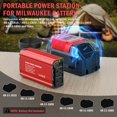 thumbnail image 3 of Inversor de corriente TANHEYIN 300 W DC 18 V a AC 110 V con 2 salidas AC, 3 of 7