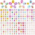 thumbnail image 1 of Puntas de uñas postizas cortas preadhesivas artificiales de cobertura completa para niños, 1 of 7