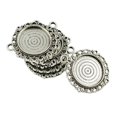 thumbnail image 1 of 2x10 Piezas Vintage En Blanco Bisel Colgantes Espacios En Blanco Configuración De Base Para Joyería 20mm Sunnimix Joyas cabujón en blanco, 1 of 8