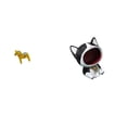 thumbnail image 6 of CarpNettore Swedish Dala Horse Cat Statue Ornament Dalecarlian Animal Figurine Sculpture Art Craft for Bookshelf Entrance Cabinet Table Centerpiece Bedroom Desk Home Decor, 6 of 8