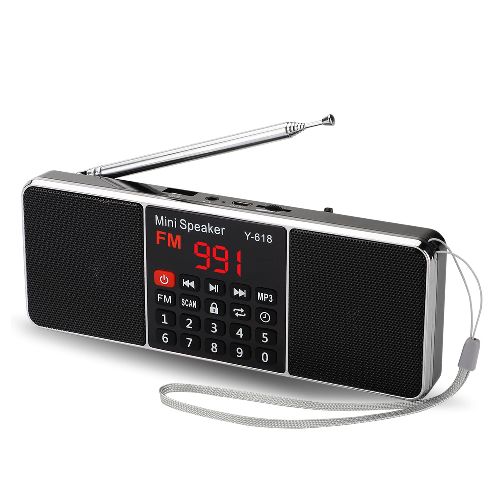 mini usb player with speakers