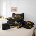 thumbnail image 6 of jejeloiu Cute Butterflies 7-Piece Twin Bedding Sets,Gold Eiffel Tower Bedding Comforter Set For Adults Reversible, 6 of 8