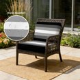 thumbnail image 2 of Outdoor Patio Cushion Covers 4 Pack Black Patio Chair Cushion Covers with Ties and Zipper Gradient Stripes Modern Waterproof Outdoor Seat Cushion Covers for Patio Furniture 22"x20", 2 of 9