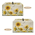 thumbnail image 4 of TSOVTHRID Sunflower Dragonfly Butterfly Print Countertop Microwave Oven Cover Dust Protection Small Appliance Toaster Ovens Dust Cover for Kitchen Decor, 18.25"W x 14.5"D x 11"H, S, 4 of 7