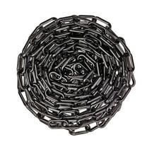 US Weight Chainboss 2" x 50' Black Plastic Safety Chain with SunShield UV Resistant Technology