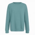 thumbnail image 6 of Towmus Casual Womens Sweatshirts Crewneck Long Sleeve Solid Tunic Tops Oversized Pullover Solid Sweatshirt for Women, 6 of 6
