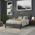 thumbnail image 5 of BizChair Arched Button Tufted Upholstered Full Size Headboard in Dark Gray Fabric, 5 of 13