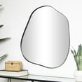 thumbnail image 2 of CosmoLiving by Cosmopolitan 31" x 28" Black Wavy Abstract Wall Mirror, 2 of 10