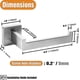 thumbnail image 3 of Toilet Roll Holder Wall Mounted Premium 304 Stainless Steel Toilet Paper Holder for Bathroom Rustproof Square, 3 of 5