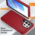 thumbnail image 4 of Dteck for Samsung Galaxy S25 Ultra Case,Hybrid Silicone+PC Drop Test Heavy Duty Sturdy Shockproof Slim Fit Protective Phone Cover for Galaxy S25 Ultra,Red, 4 of 6