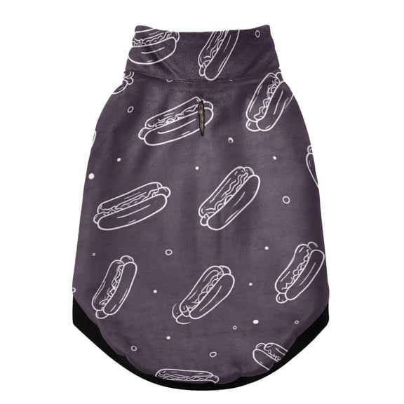 Pet Winter Coat Snow Zipper Clothing Cold Weather Dog Vest Warm Puppy Coat Simple Line Art Hot Dogs