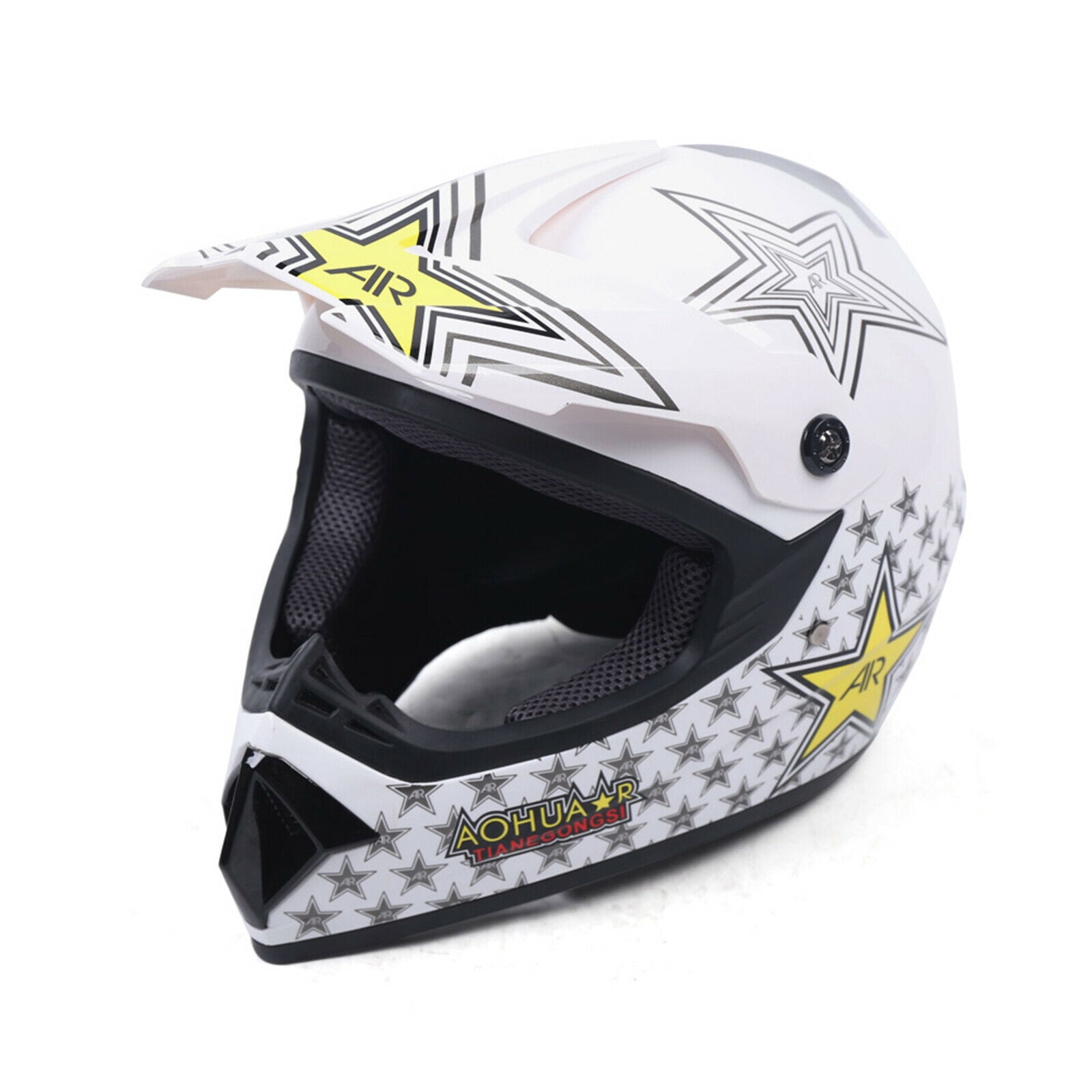 Youth Racing ABS Matte Motocross Impact Resistant M Unisex Helmet with Goggle, Gloves
