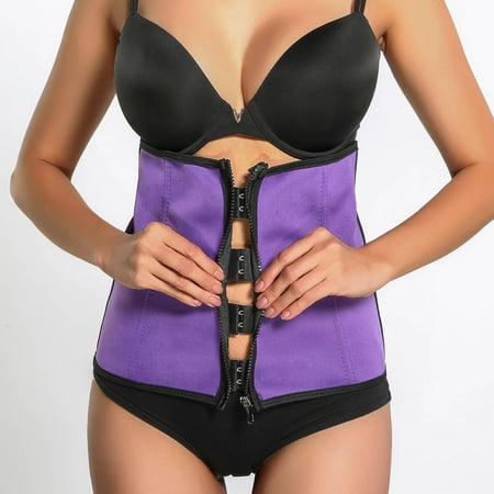 

AXXD Clearance Shapewear For Women Abdomen Seal Wrap Belt Waist Trainer Strapless Shapewear for Men Purple 14