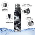 thumbnail image 4 of Camouflage 29oz Stainless Steel Insulated Thermos with Tea Filter, 360° Printed Travel Bottle, Leakproof BPA-Free Flask with Anti-Slip Base, 304 Inner & 201 Outer, Vacuum Cup, 4 of 6